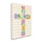 Stupell Industries Floral Cross Religious Symbol Canvas Wall Art